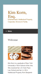 Mobile Screenshot of kimkornesq.com